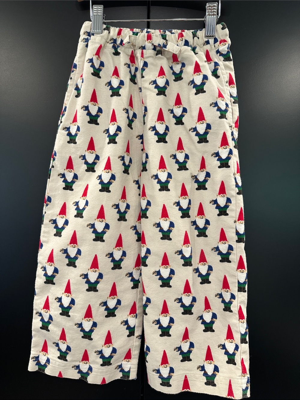 Hanna Andersson Flannel Pajama Pants with Gnome Print